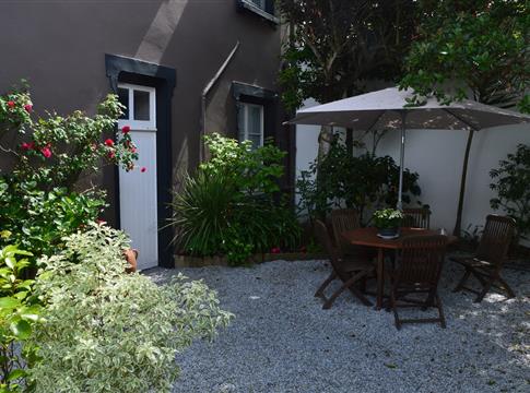 patio de l'hôtel - Hôtel des Druides 3 étoiles Quiberon